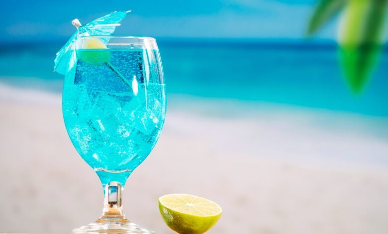 Blue Lagoon Mocktail