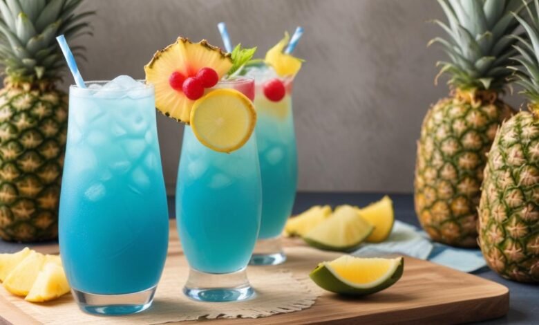 Blue Hawaiian Mocktail